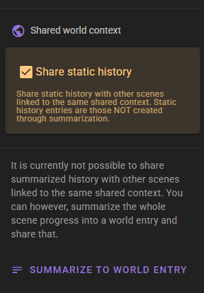 History Shared Context
