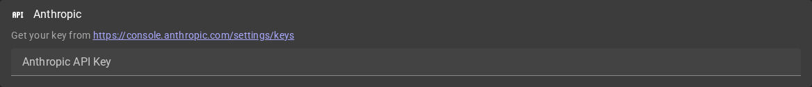 Anthropic settings