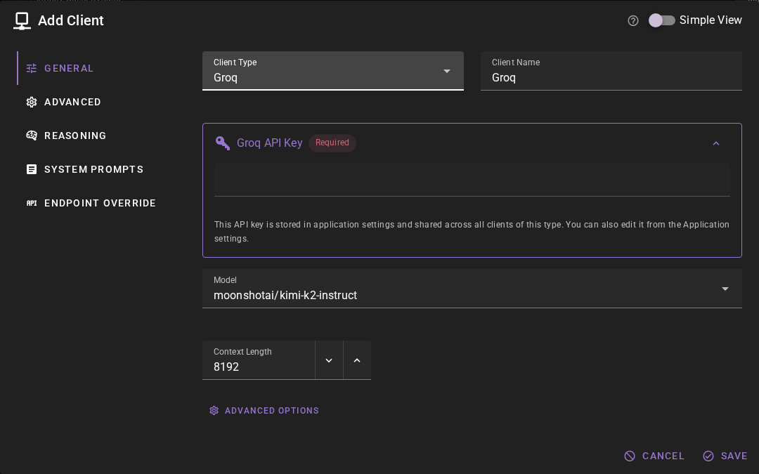 Client Groq