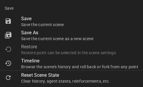 Scene save