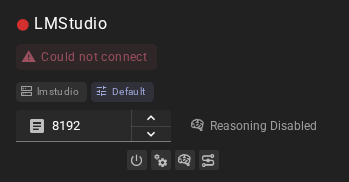 Client lmstudio could not connect