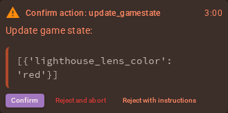 Action Rejection Request